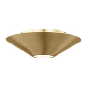 Echo Small Wall / Ceiling Light in Burnished Brass