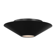 Echo Small Wall / Ceiling Light in Midnight Black