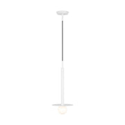 Nodes Short Pendant in Matte White