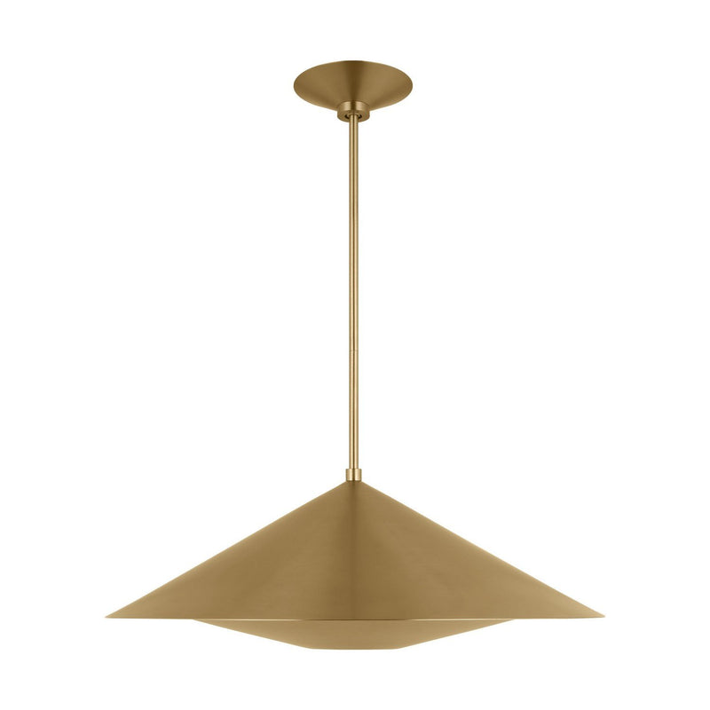 Echo Medium Pendant in Burnished Brass