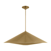 Echo Large Pendant in Burnished Brass