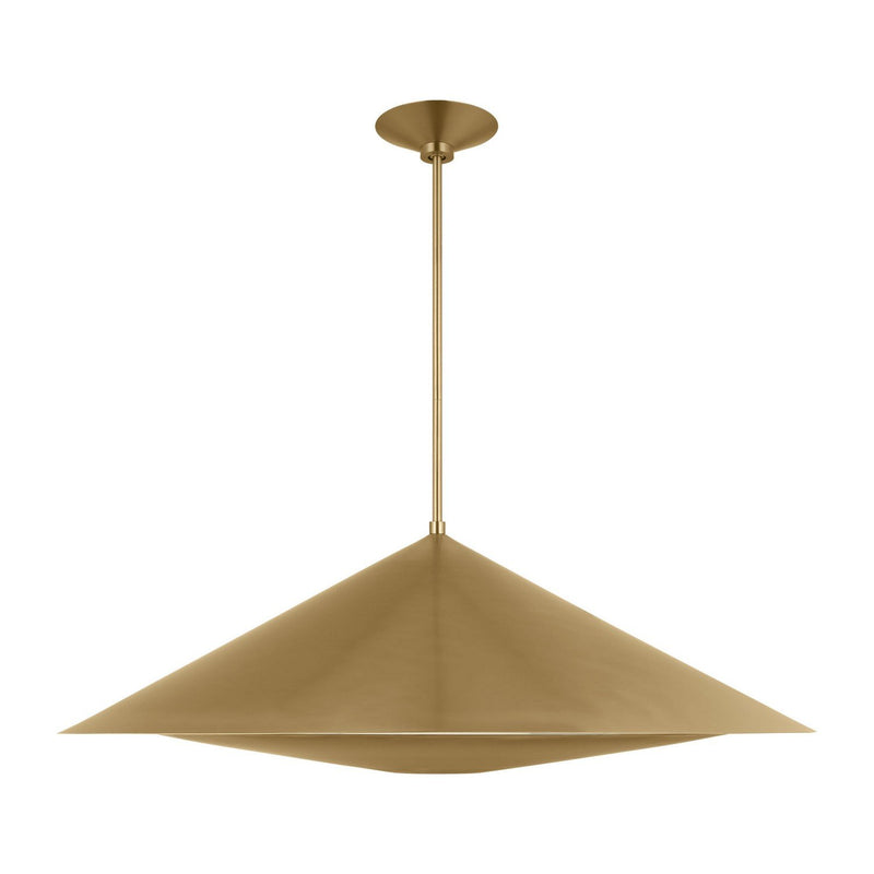 Echo Large Pendant in Burnished Brass