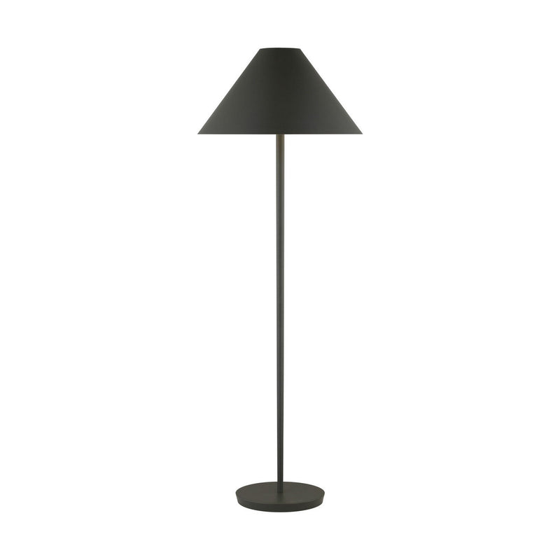 Contra Medium Floor Lamp in Matte Charcoal Black