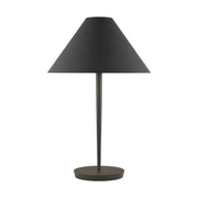 Contra Medium Table Lamp in Matte Charcoal Black