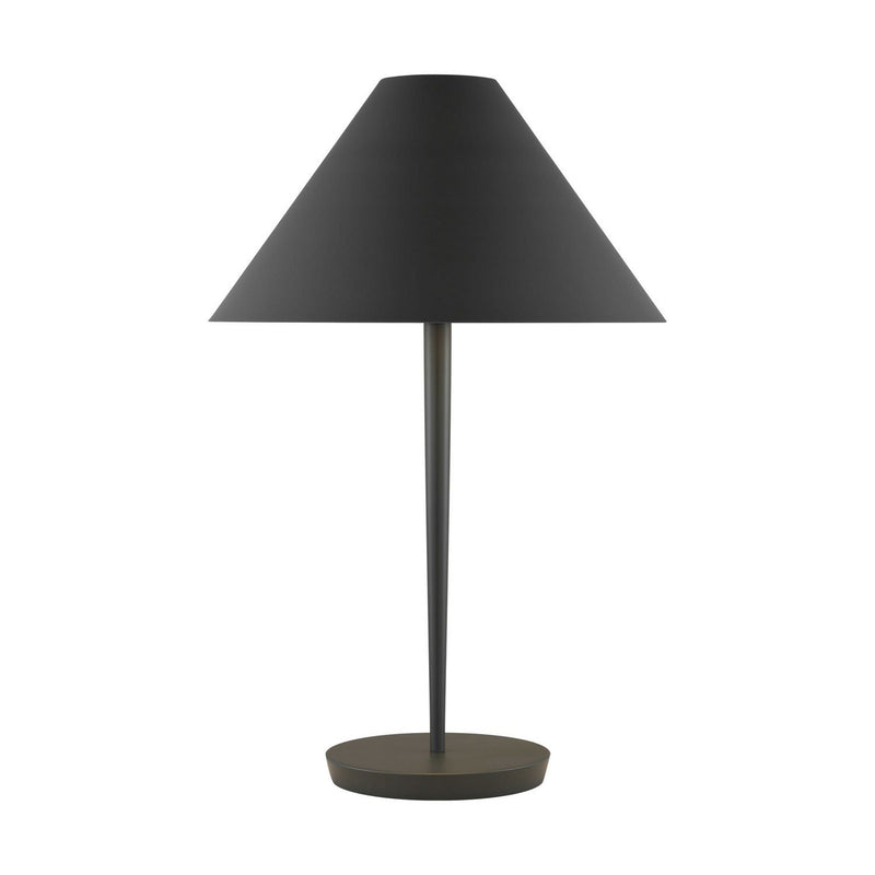 Contra Medium Table Lamp in Matte Charcoal Black