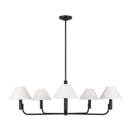 Colfax 5-Light Large Chandelier in Aged Iron