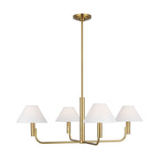 Colfax 4-Light Medium Chandelier in Burnished Brass