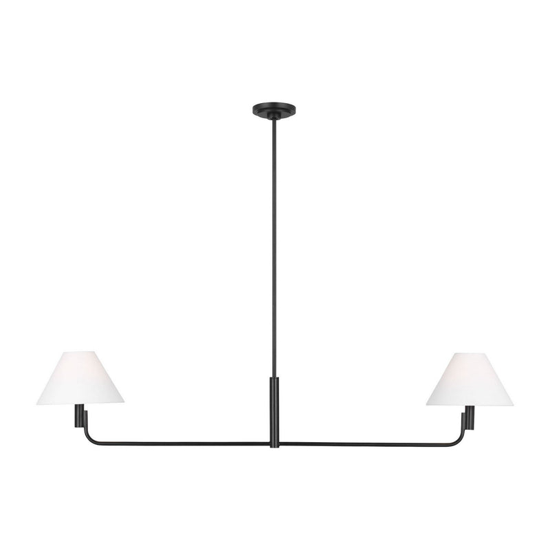 Colfax 2-Light Medium Linear Pendant in Aged Iron