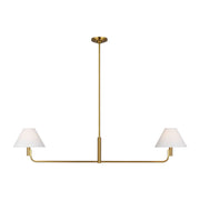 Colfax 2-Light Medium Linear Pendant in Burnished Brass