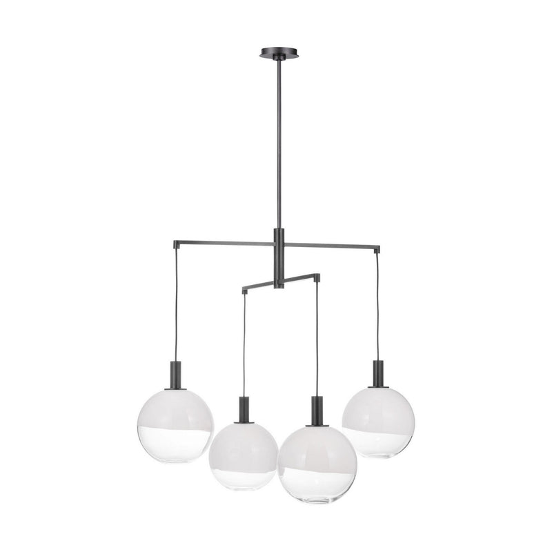 Torian Large 4-Light Chandelier in Aged Iron