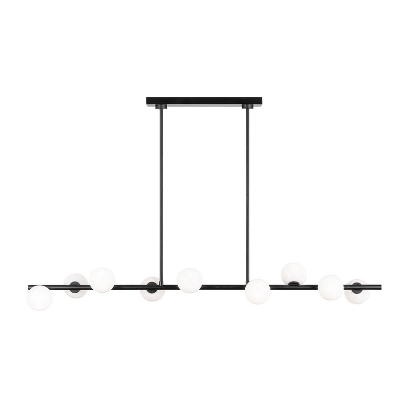 Altair 9-Light Large Linear Pendant in Aged Iron