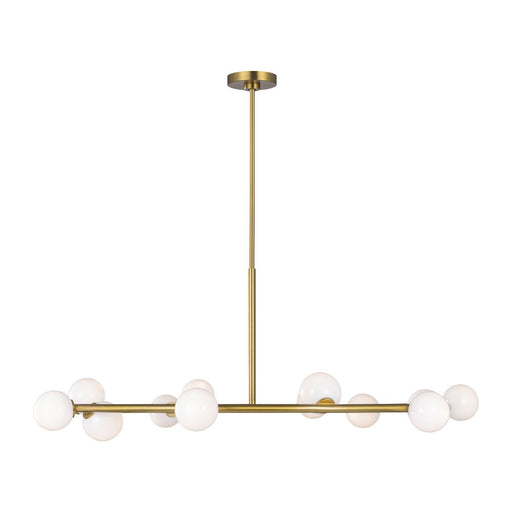 Altair 12-Light Extra Large Chandelier in Burnished Brass