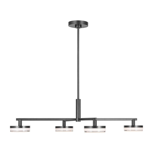 Khan Extra Large 4-Light Chandelier in Aged Iron