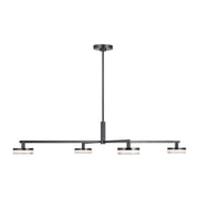 Khan Large 4-Light Chandelier in Aged Iron