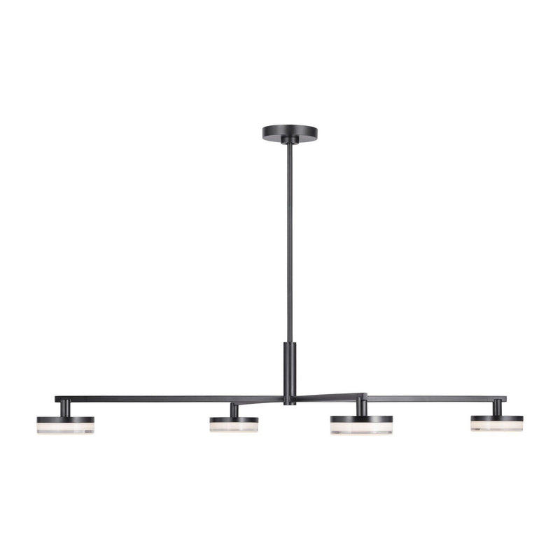 Khan Large 4-Light Chandelier in Aged Iron