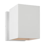 Pohl StoneStrong Small Outdoor Wall Lantern in Outdoor Textured White