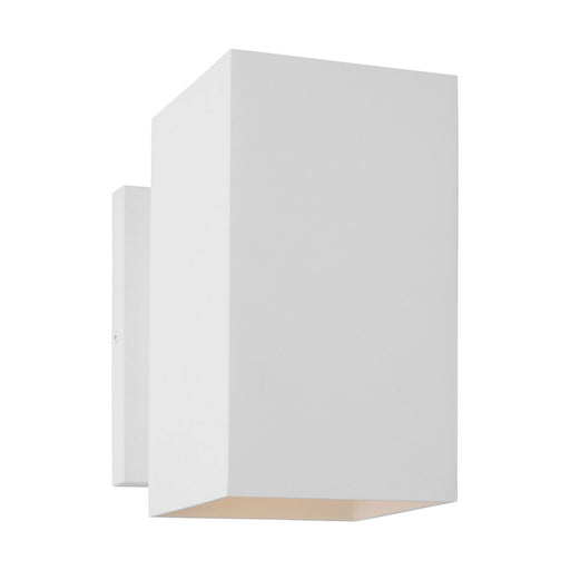 Pohl StoneStrong Medium Outdoor Wall Lantern in Outdoor Textured White