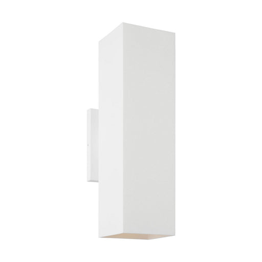 Pohl StoneStrong Large 2-Light Outdoor Wall Lantern in Outdoor Textured White