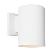 Cylinder StoneStrong 5" Down Outdoor Wall Sconce in Outdoor Textured White