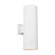 Cylinder StoneStrong 6" Up/Down Outdoor Wall Sconce in Outdoor Textured White