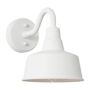 Barn Light StoneStrong Small Outdoor Wall Sconce in Outdoor Textured White