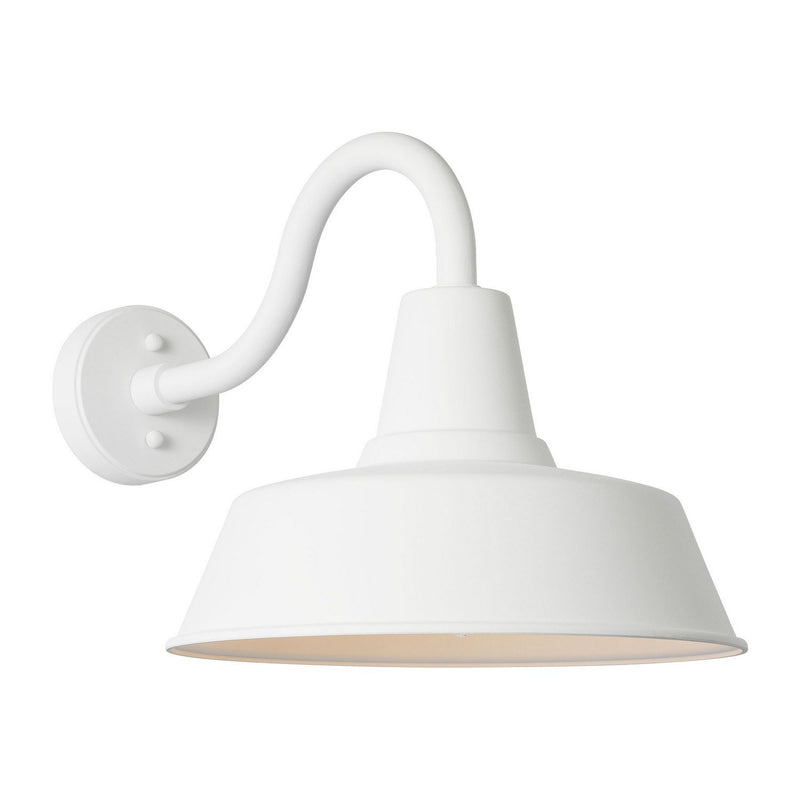 Barn Light StoneStrong Large Outdoor Wall Sconce in Outdoor Textured White