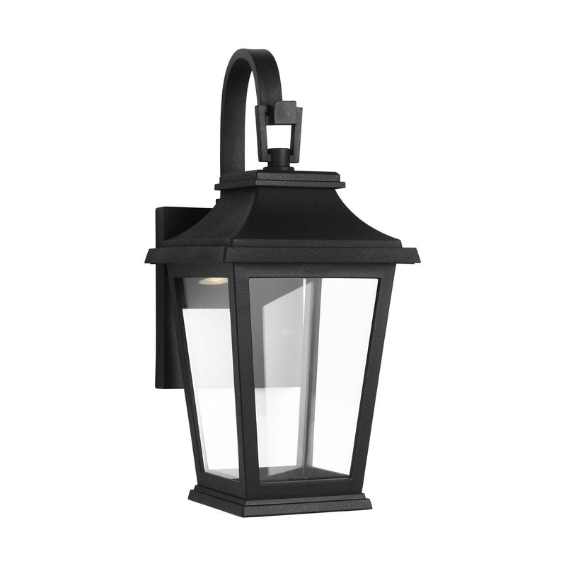 Warren StoneStrong Mini Outdoor Wall Lantern in Textured Black