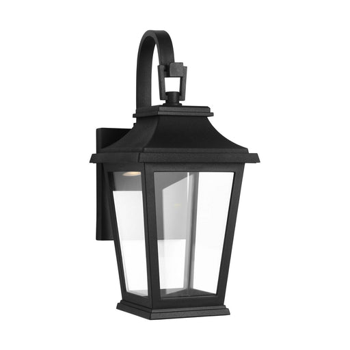 Warren StoneStrong Mini Outdoor Wall Lantern in Textured Black