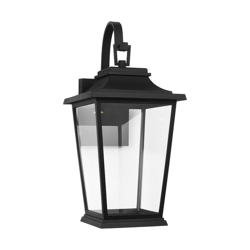 Warren StoneStrong Medium Outdoor Wall Lantern in Textured Black