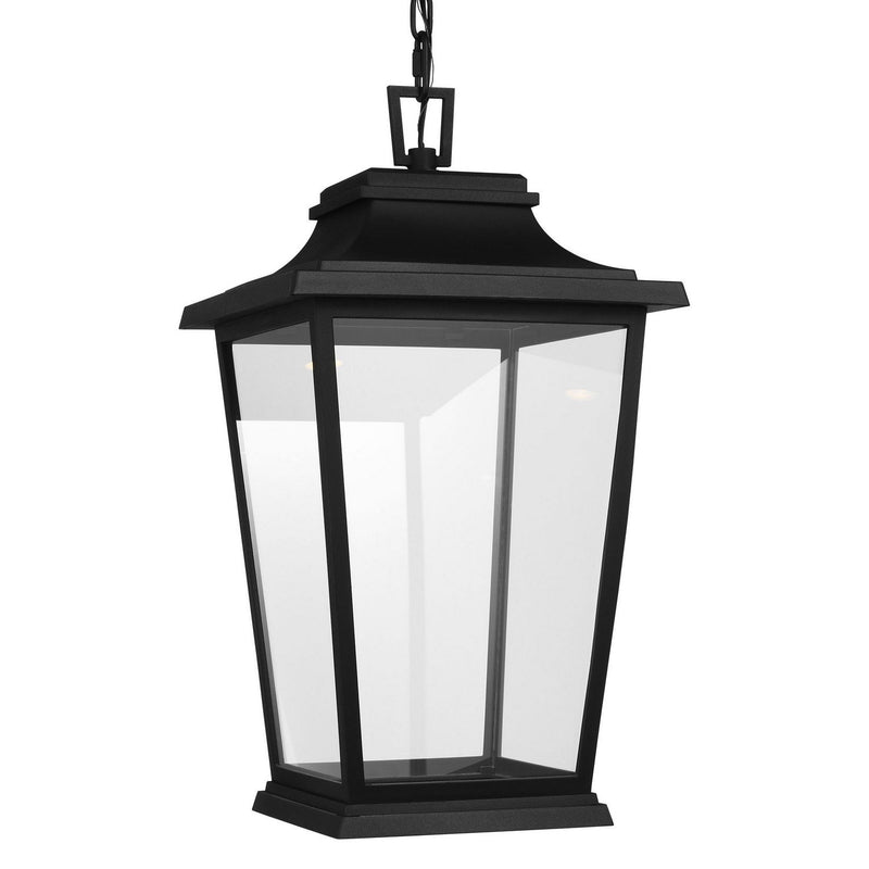 Warren StoneStrong Medium Outdoor Lantern Pendant in Textured Black