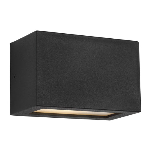Kukei StoneStrong Small Outdoor Wall Sconce in Textured Black