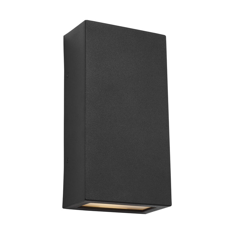 Kukei StoneStrong Large Outdoor Wall Sconce in Textured Black