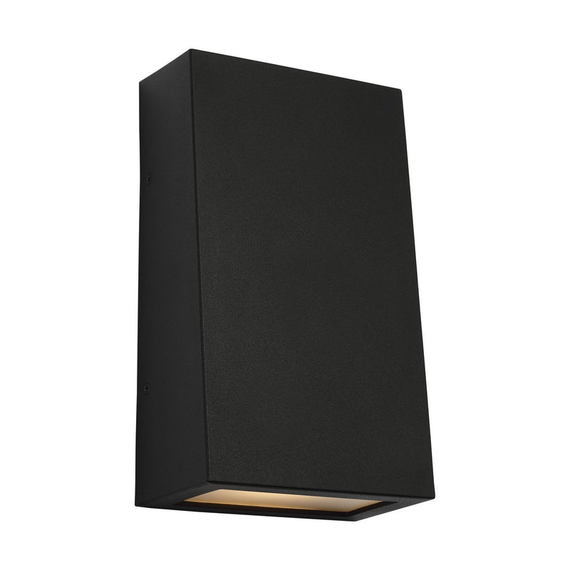 Kakudo StoneStrong Large Outdoor Wall Sconce in Textured Black