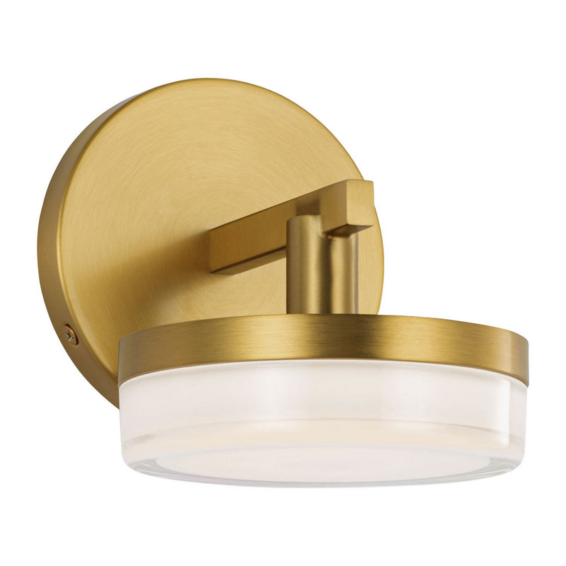 Khan Wall Sconce in Burnished Brass
