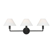 Colfax 3-Light Large Bath Vanity Light in Aged Iron