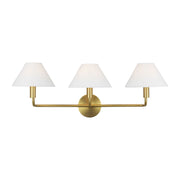 Colfax 3-Light Large Bath Vanity Light in Burnished Brass