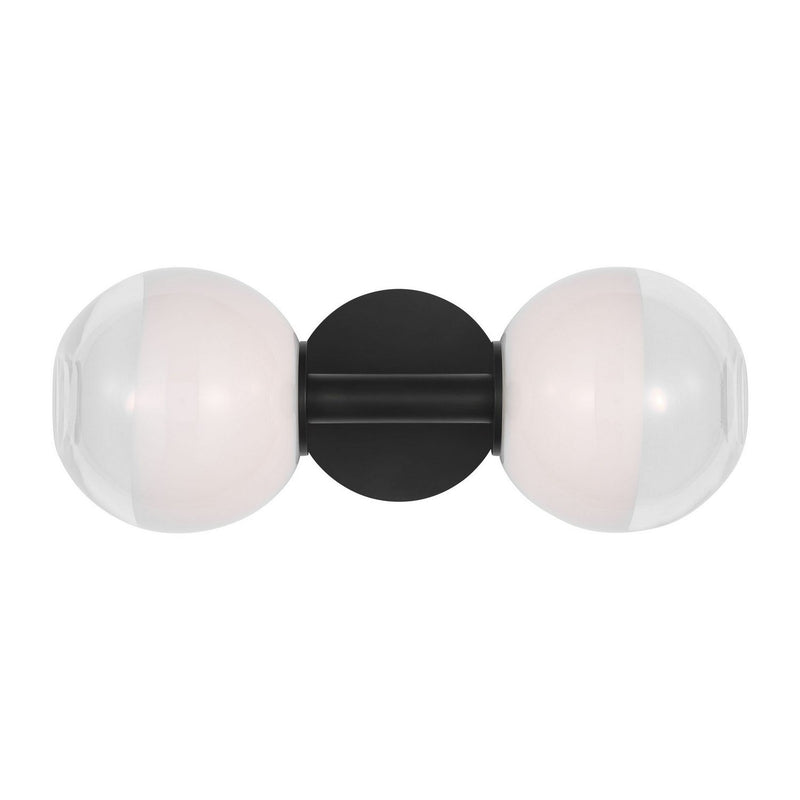 Torian Linear 2-Light Bath Vanity Light in Aged Iron