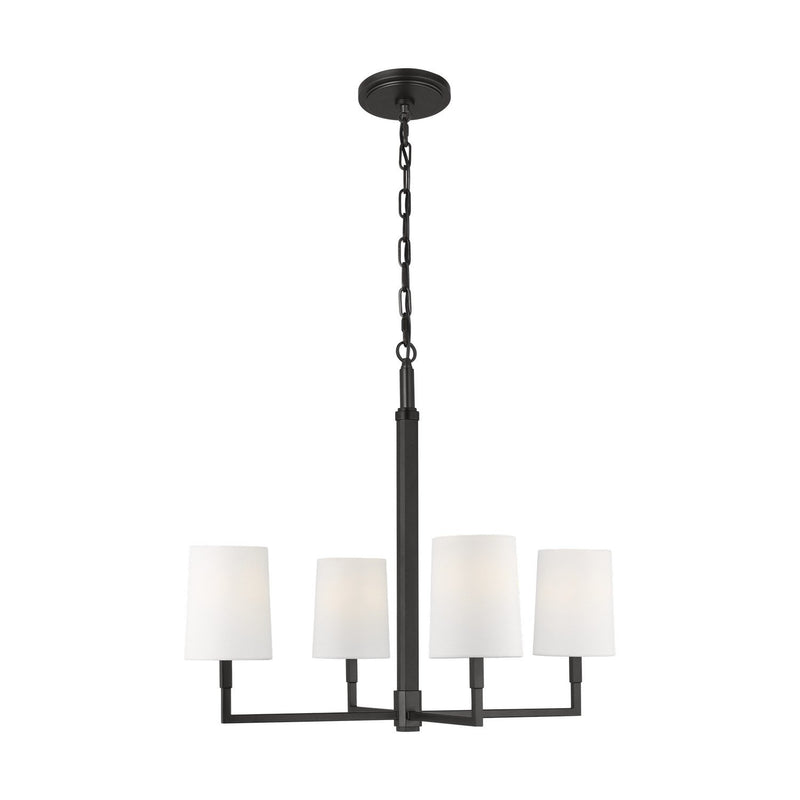 Danica 4-Light Medium Chandelier in Aged Iron