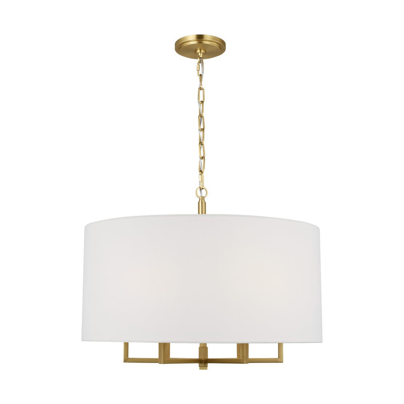 Danica 6-Light Large Pendant in Burnished Brass