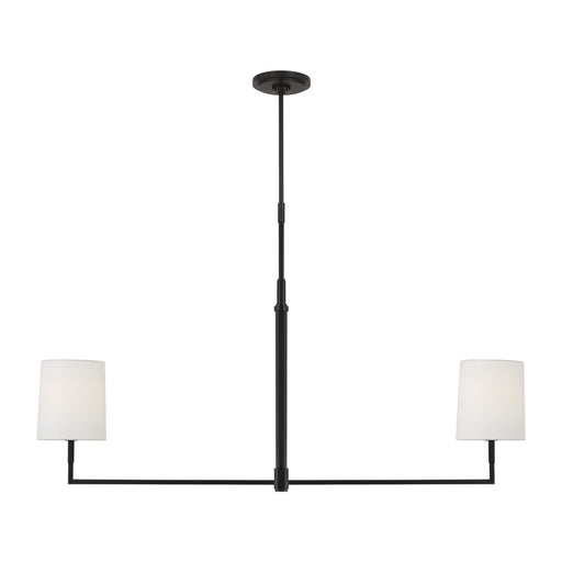 Danica 2-Light Large Linear Pendant in Aged Iron