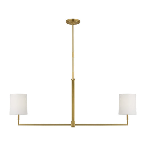 Danica 2-Light Large Linear Pendant in Burnished Brass