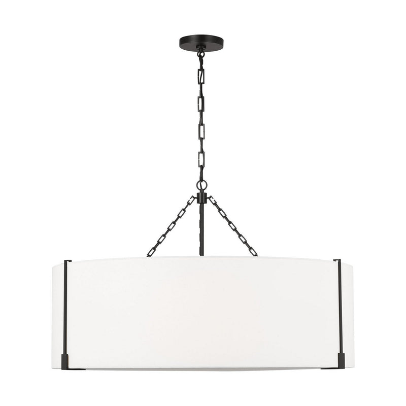 Bergen 4-Light Extra Large Pendant in Aged Iron