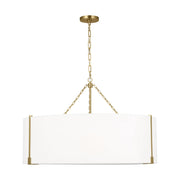 Bergen 4-Light Extra Large Pendant in Burnished Brass