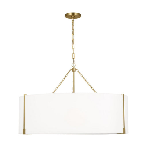 Bergen 4-Light Extra Large Pendant in Burnished Brass