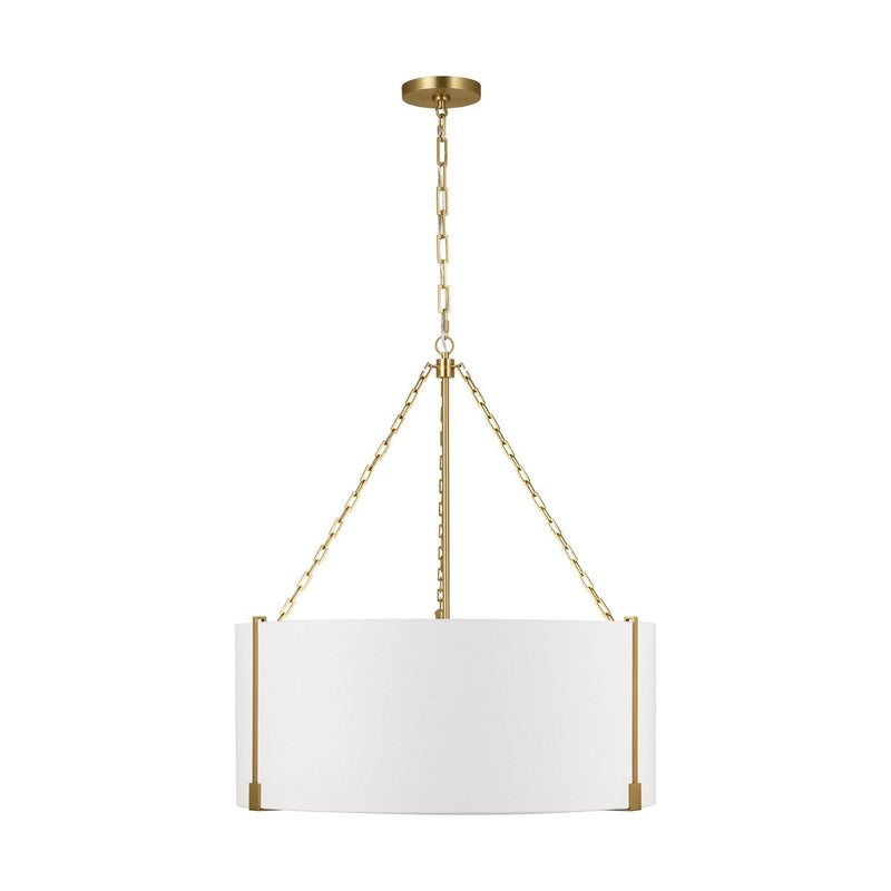 Bergen 3-Light Large Pendant in Burnished Brass