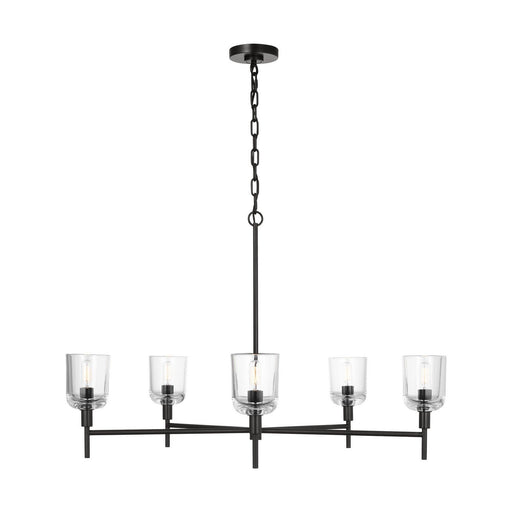 Hartley 5-Light Large Chandelier in Aged Iron
