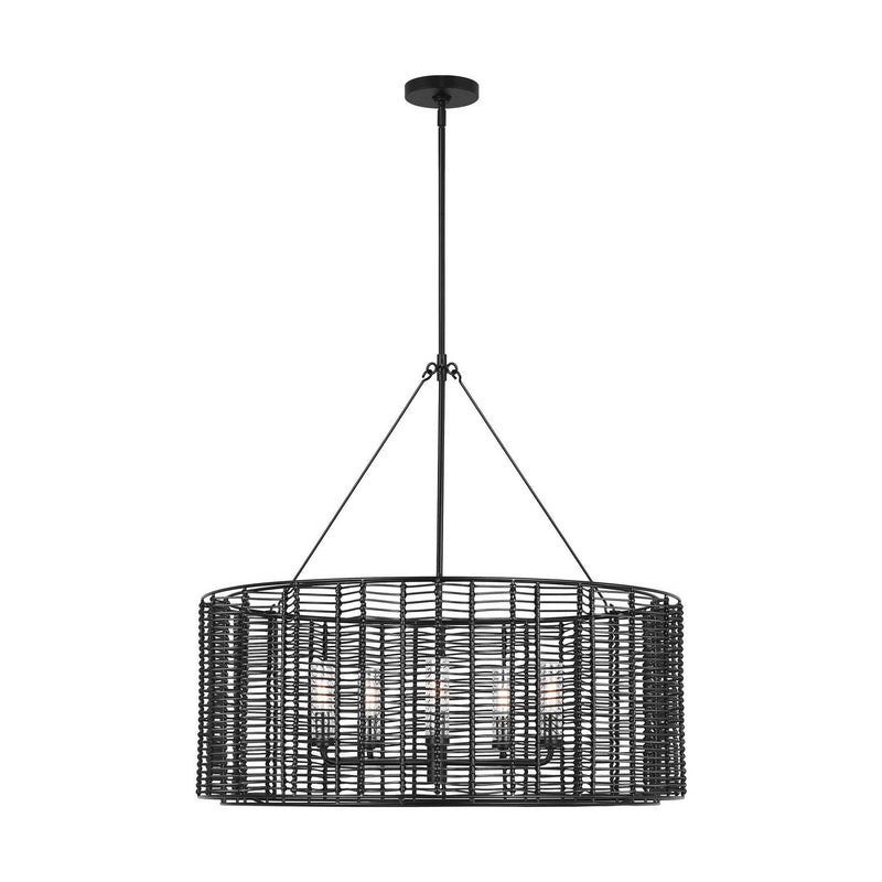 Winslow Large 5-Light Pendant in Midnight Black