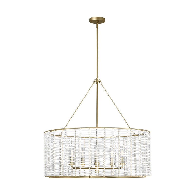 Winslow Large 5-Light Pendant in Powder-Coated Brass