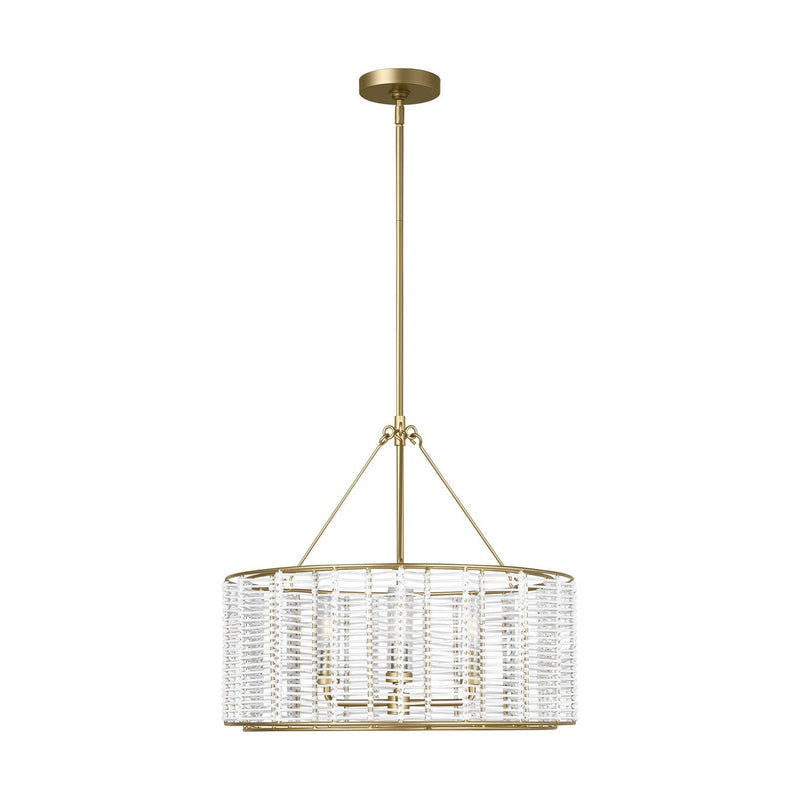 Winslow Medium 3-Light Pendant in Powder-Coated Brass