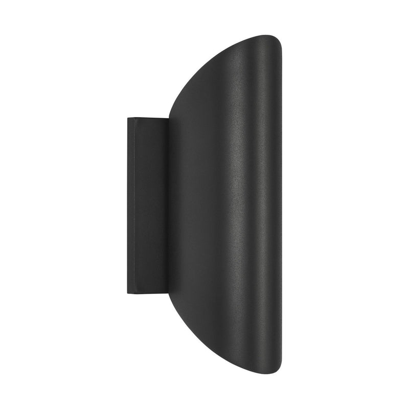 Ruxton StoneStrong Small Outdoor Wall Lantern in Textured Black